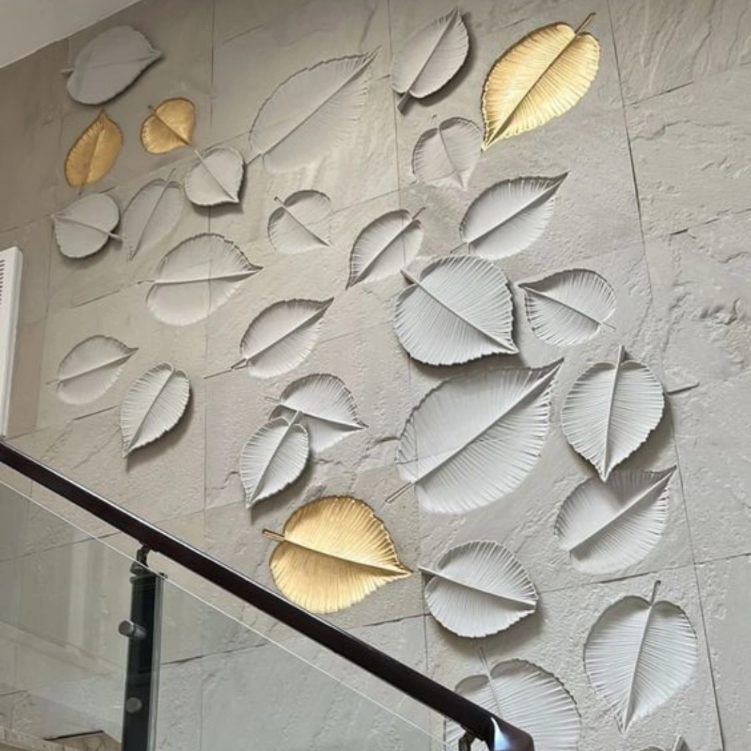 Floral Design Marble Panels - Stone wall panel by OM ART and CRAFT