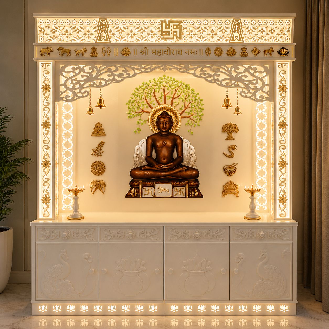 Luxury Marble Mahaveer Jain Temple - Marble Temple by OM ART and CRAFT