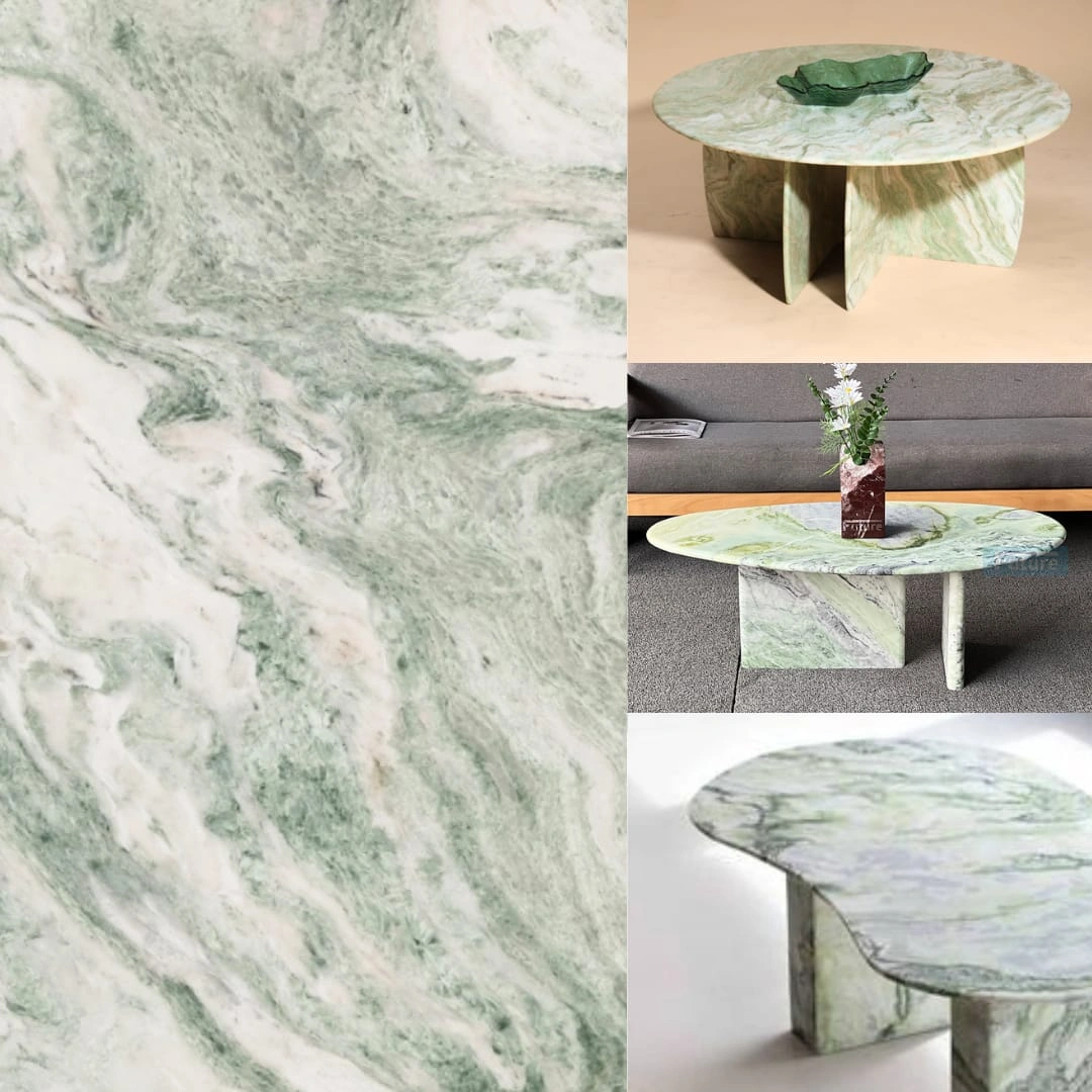 Green Marble Tops - Marble Tables Tops by OM ART and CRAFT
