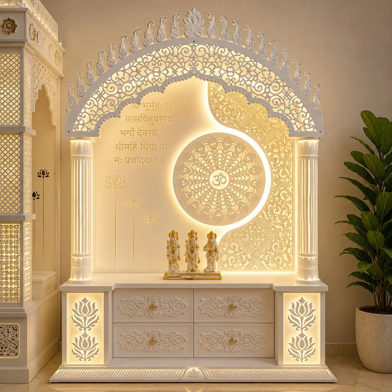 Benefits of Installing a Corian Temple at Home: A Perfect Blend of Devotion and Modern Design
