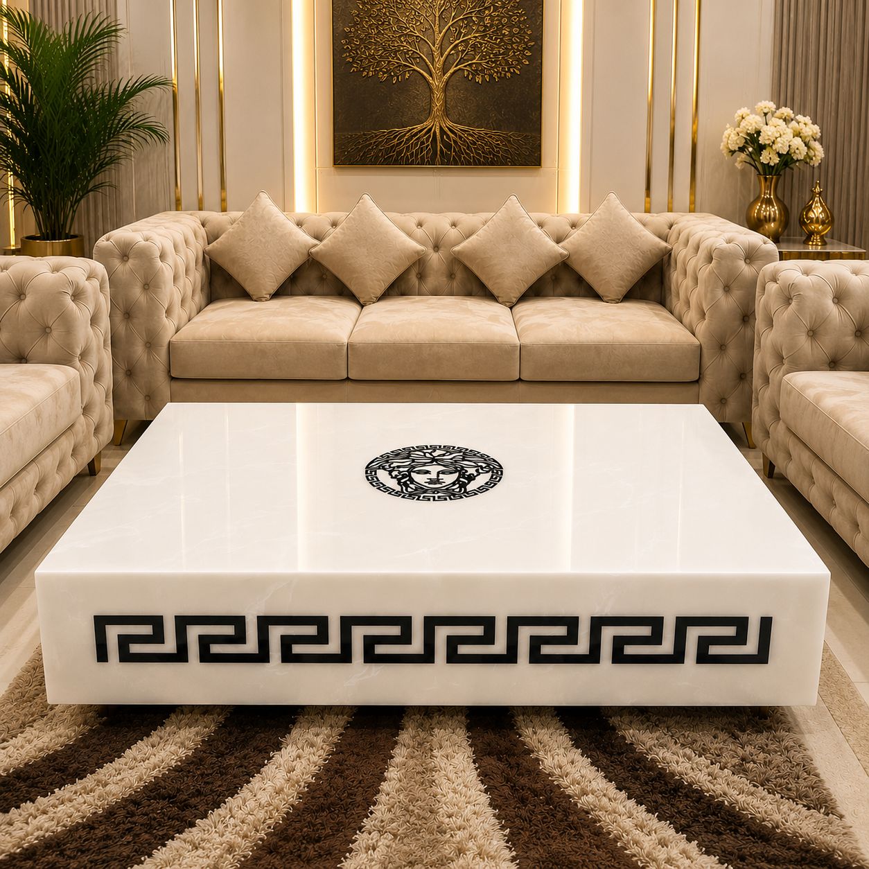 Versace Design Full Marble Centre Table