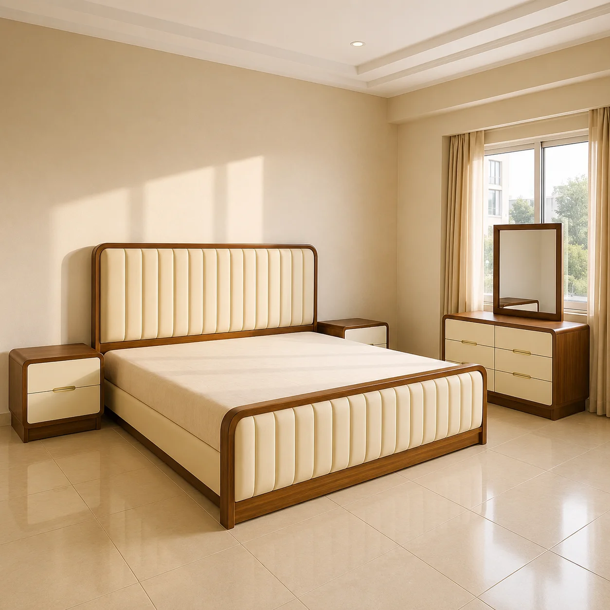 Aurelia Upholstered Wooden Bed