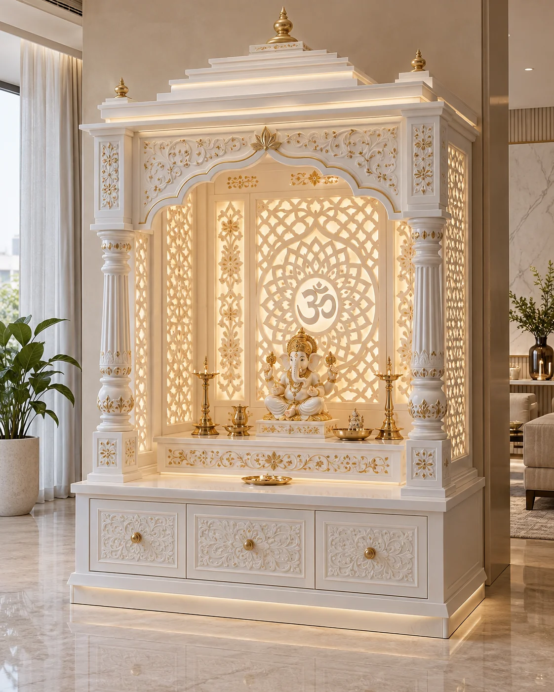 Corian Pooja Mandir