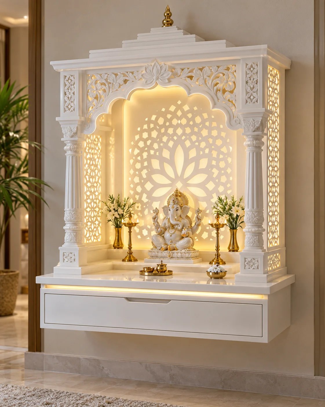 Wall Mounted Corian Temple