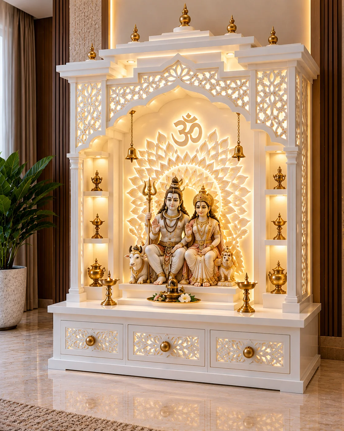 Shiv Parvati Corian Temple