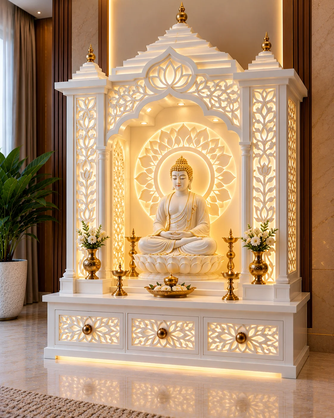 Buddha Corian Shrine