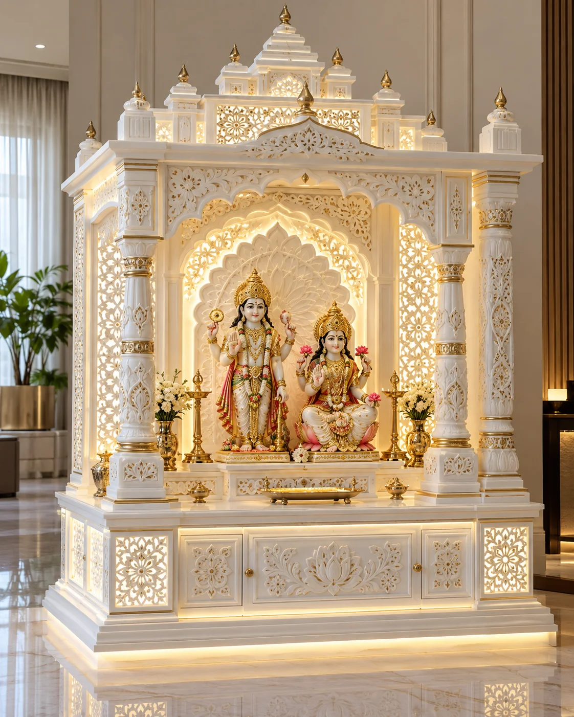Shree Lakshmi Narayan Corian Temple Manufacturers
