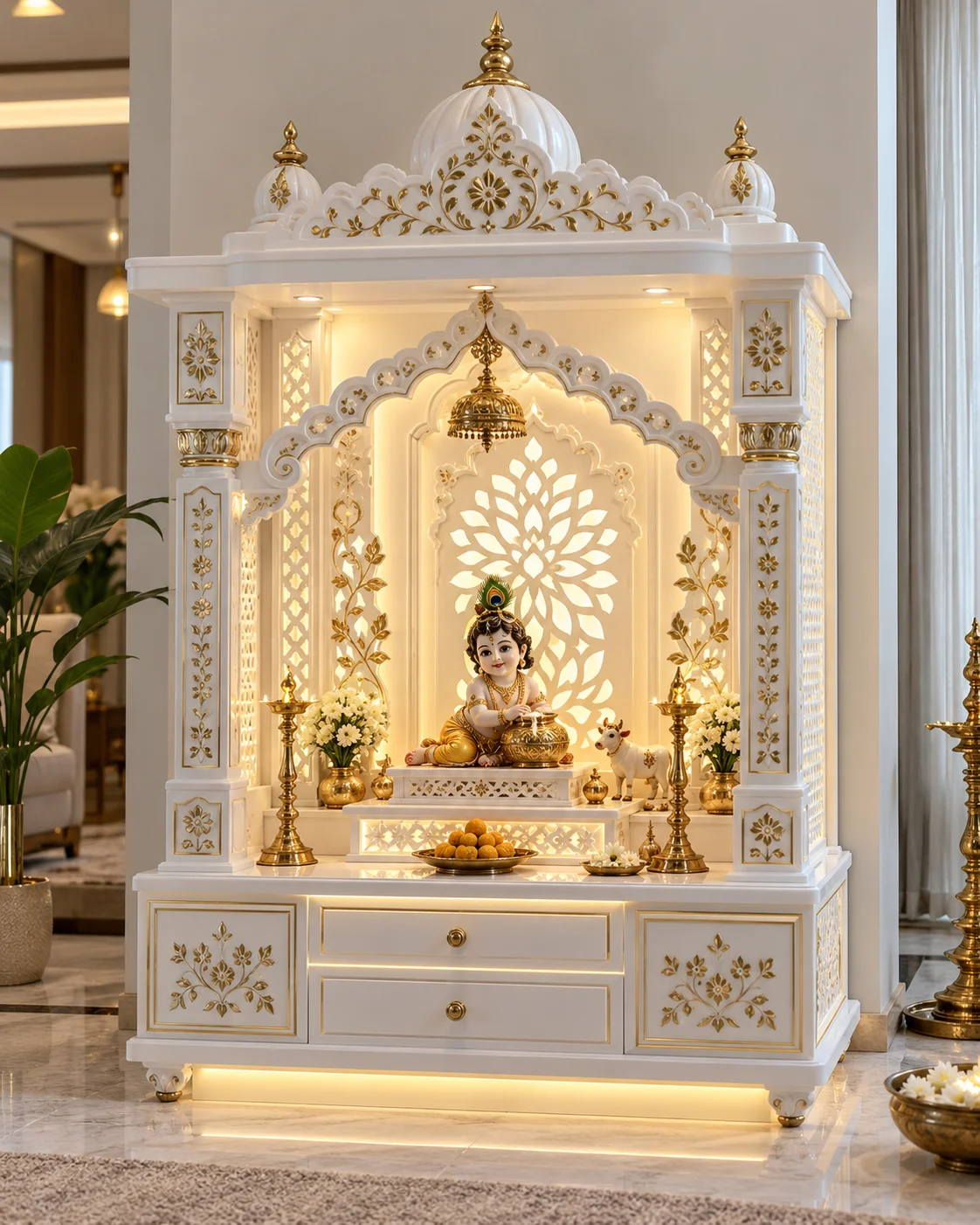 Shree Bal Gopal Corian Temple Manufacturers