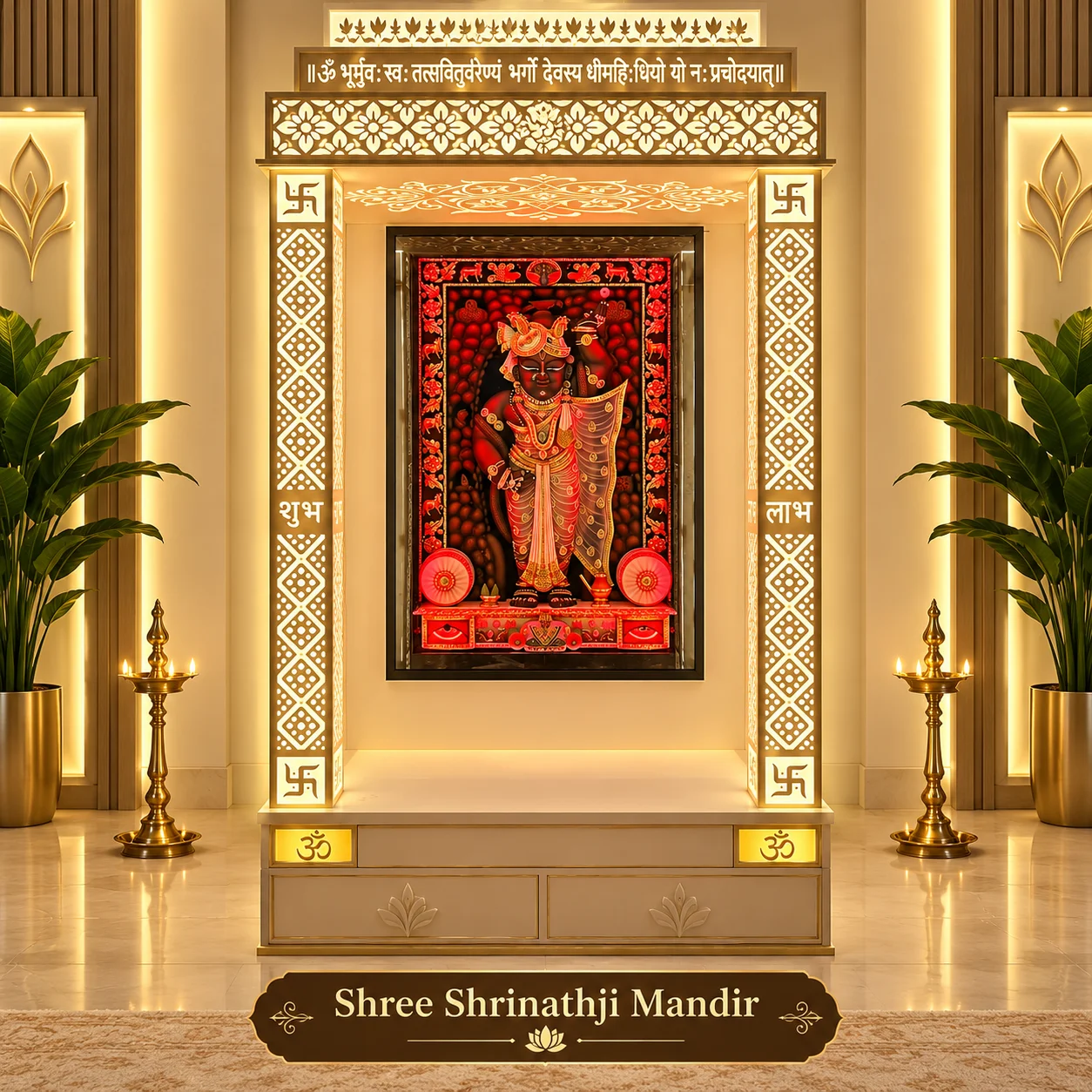 Shrinathji Corian Temple Manufacturers