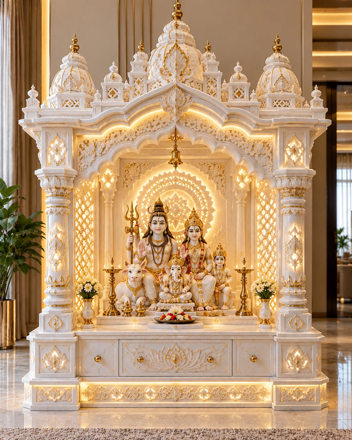 Shiv Parivar Marble Temple Manufacturers